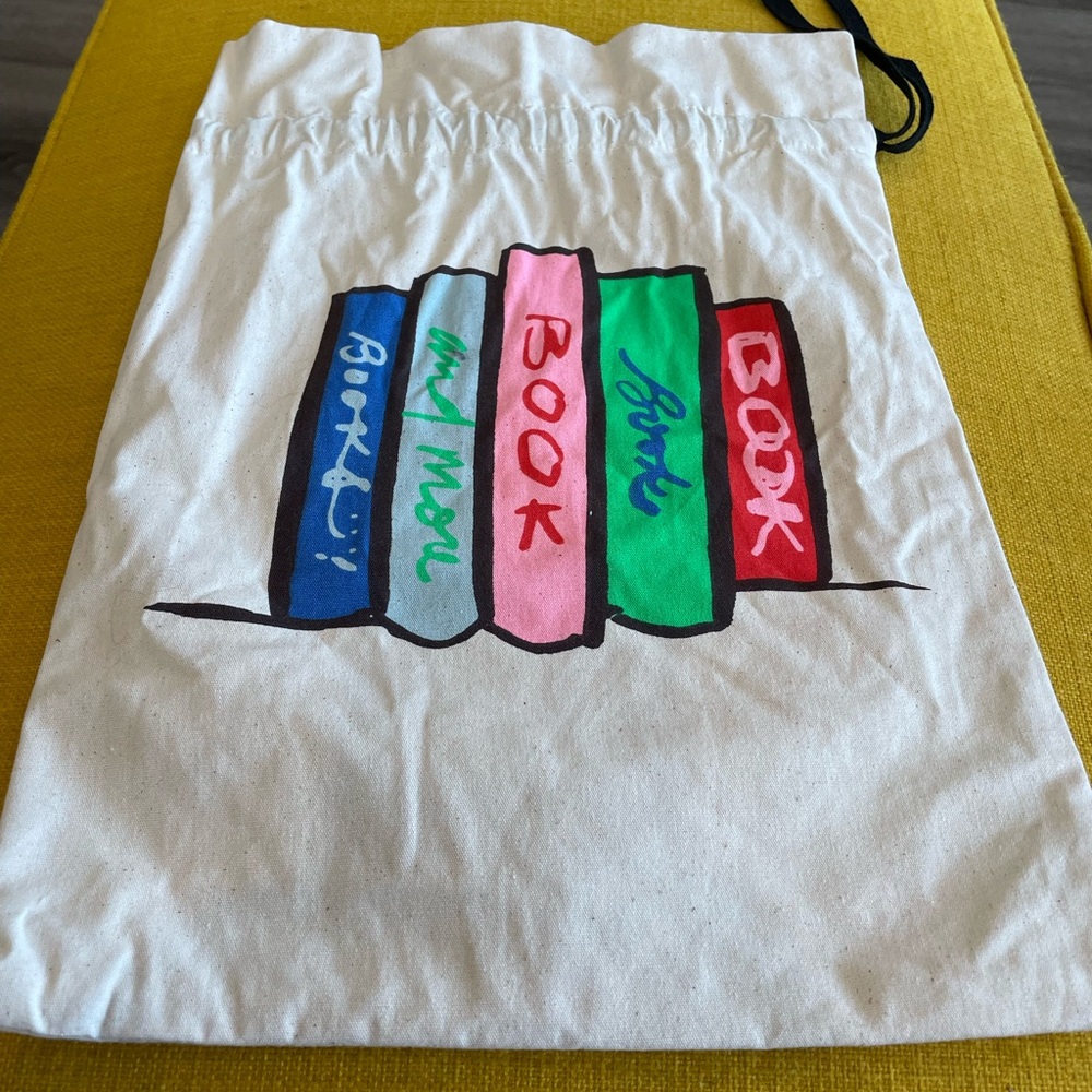Colorful Book Print Tote Bag